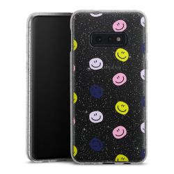 Silicone Glitter Case silver glitter