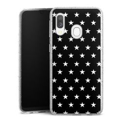 Silicone Glitter Case silver glitter