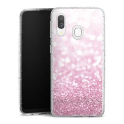 Silicone Glitter Case silver glitter