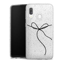 Silicone Glitter Case silver glitter