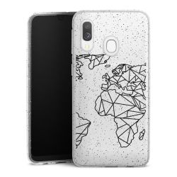 Silicone Glitter Case silver glitter