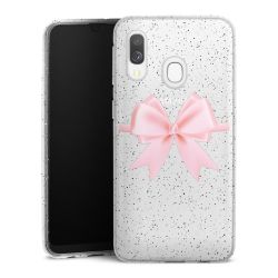 Silicone Glitter Case silver glitter