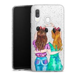 Silicone Glitter Case silver glitter