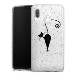 Silicone Glitter Case silver glitter