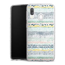 Silicone Glitter Case silver glitter