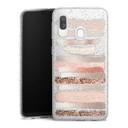 Silicone Glitter Case silver glitter