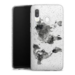 Silicone Glitter Case silver glitter