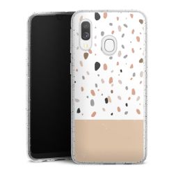 Silicone Glitter Case silver glitter