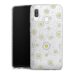 Silicone Glitter Case silver glitter