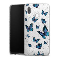 Silicone Glitter Case silver glitter