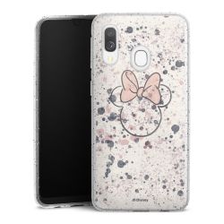 Silicone Glitter Case silver glitter