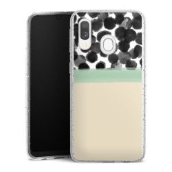 Silicone Glitter Case silver glitter