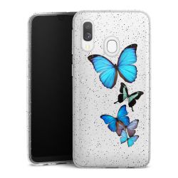 Silicone Glitter Case silver glitter