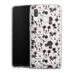 Silicone Glitter Case silver glitter