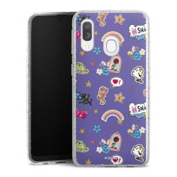 Silicone Glitter Case silver glitter