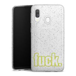 Silicone Glitter Case silver glitter