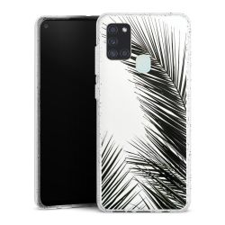 Silicone Glitter Case silver glitter