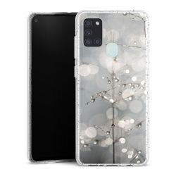 Silicone Glitter Case silver glitter