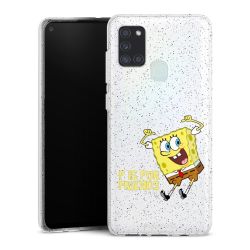 Silicone Glitter Case silver glitter