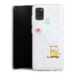 Silicone Glitter Case silver glitter