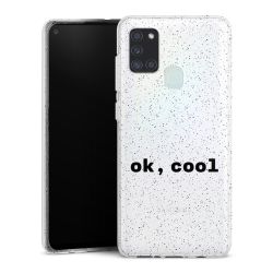 Silicone Glitter Case silver glitter