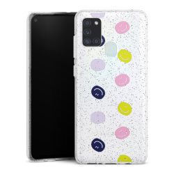 Silicone Glitter Case silver glitter