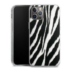 Silicone Glitter Case silver glitter