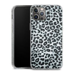 Silicone Glitter Case silver glitter