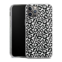 Silicone Glitter Case silver glitter