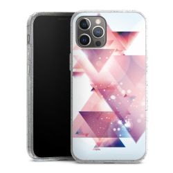 Silicone Glitter Case silver glitter