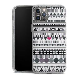 Silicone Glitter Case silver glitter