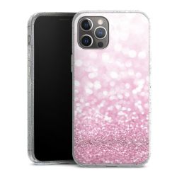 Silicone Glitter Case silver glitter