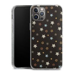 Silicone Glitter Case silver glitter