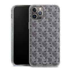 Silicone Glitter Case silver glitter