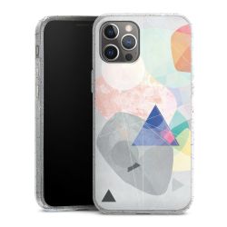 Silicone Glitter Case silver glitter