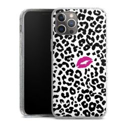 Silicone Glitter Case silver glitter