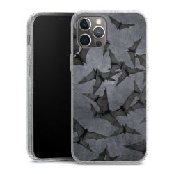 Silicone Glitter Case silver glitter