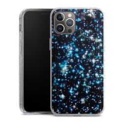 Silicone Glitter Case silver glitter