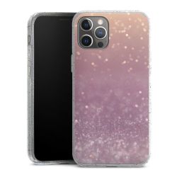 Silicone Glitter Case silver glitter