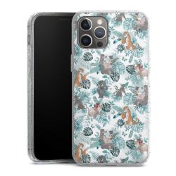 Silicone Glitter Case silver glitter