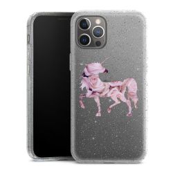 Silicone Glitter Case silver glitter