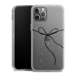 Silicone Glitter Case silver glitter