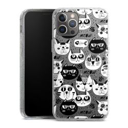 Silicone Glitter Case silver glitter