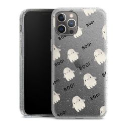 Silicone Glitter Case silver glitter