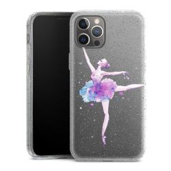 Silicone Glitter Case silver glitter