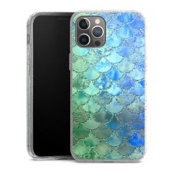 Silicone Glitter Case silver glitter