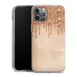 Silicone Glitter Case silver glitter