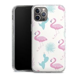 Silicone Glitter Case silver glitter