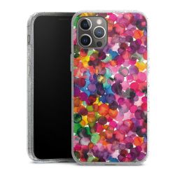 Silicone Glitter Case silver glitter