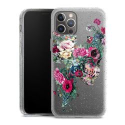 Silicone Glitter Case silver glitter